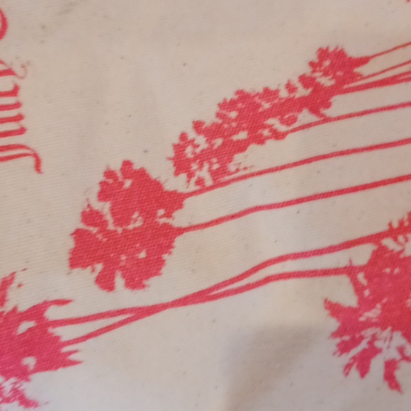 Juicy Couture Stylish Oversized Creamy Off White Canvas Tote Bag - Picture 6 of 12